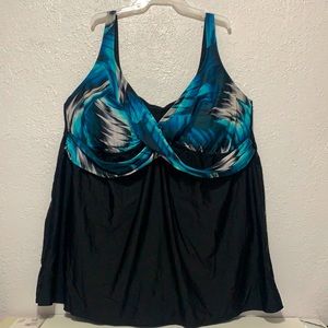 Delta Burke Swimwear Swimdress Size 34W